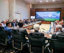 O governador Carlos Massa Ratinho Junior participa nesta terça-feira (03) da reunião com a equipe de governo.  03/12/2019 - Foto: Geraldo Bubniak/AEN