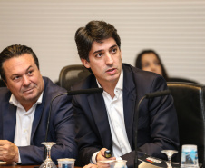 O governador Carlos Massa Ratinho Junior participa nesta terça-feira (03) da reunião com a equipe de governo.  03/12/2019 - Foto: Geraldo Bubniak/AEN