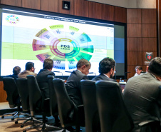 O governador Carlos Massa Ratinho Junior participa nesta terça-feira (03) da reunião com a equipe de governo.  03/12/2019 - Foto: Geraldo Bubniak/AEN