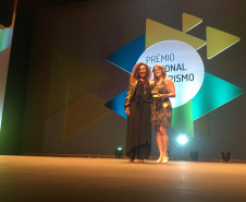 Na Semana Nacional do Turismo, o Paraná concorreu com projetos selecionados entre as Iniciativas de Destaque do Prêmio Nacional de Turismo. Ações de Foz do Iguaçu e de Guarapuava foram selecionadas entre mais de trezentos inscritos. A cerimônia de premiação aconteceui nesta quarta feira (04) em Belo Horizonte (MG).Foto: Edson Thomaz