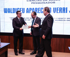Entrega do 32º Prêmio Paranaense de Ciência e Tecnologia  no Palácio Iguaçu.   Curitiba, 04/12/2019 -  Foto: Geraldo Bubniak/AEN