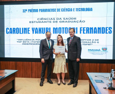 Entrega do 32º Prêmio Paranaense de Ciência e Tecnologia  no Palácio Iguaçu.   Curitiba, 04/12/2019 -  Foto: Geraldo Bubniak/AEN