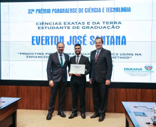 Entrega do 32º Prêmio Paranaense de Ciência e Tecnologia  no Palácio Iguaçu.   Curitiba, 04/12/2019 -  Foto: Geraldo Bubniak/AEN