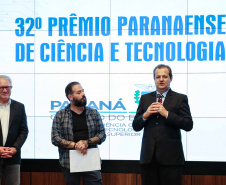 Entrega do 32º Prêmio Paranaense de Ciência e Tecnologia  no Palácio Iguaçu.   Curitiba, 04/12/2019 -  Foto: Geraldo Bubniak/AEN