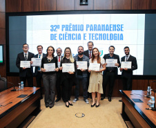 Entrega do 32º Prêmio Paranaense de Ciência e Tecnologia  no Palácio Iguaçu.   Curitiba, 04/12/2019 -  Foto: Geraldo Bubniak/AEN