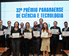 Entrega do 32º Prêmio Paranaense de Ciência e Tecnologia  no Palácio Iguaçu.   Curitiba, 04/12/2019 -  Foto: Geraldo Bubniak/AEN