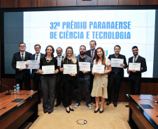 Entrega do 32º Prêmio Paranaense de Ciência e Tecnologia  no Palácio Iguaçu.   Curitiba, 04/12/2019 -  Foto: Geraldo Bubniak/AEN