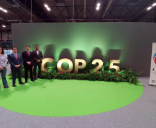 Empresa pública paranaense é a única autoridade portuária do mundo que participa de evento integrante da Conferência das Partes sobre Mudança Climática da Organização das Nações Unidas (COP-25), em Madri, na Espanha.Foto: Portos do Paraná
