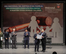 A Secretaria de Estado da Justiça, Família e Trabalho comemora o Dia Nacional da Justiça e da Família nesta sexta-feira (06), em Curitiba, com uma palestra do vice-presidente da República, Hamilton Mourão.  06/12/2019  -  Foto: Geraldo Bubniak/AEN
