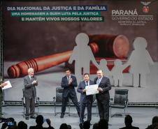 A Secretaria de Estado da Justiça, Família e Trabalho comemora o Dia Nacional da Justiça e da Família nesta sexta-feira (06), em Curitiba, com uma palestra do vice-presidente da República, Hamilton Mourão.  06/12/2019  -  Foto: Geraldo Bubniak/AEN