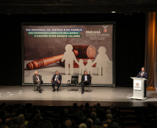 A Secretaria de Estado da Justiça, Família e Trabalho comemora o Dia Nacional da Justiça e da Família nesta sexta-feira (06), em Curitiba, com uma palestra do vice-presidente da República, Hamilton Mourão.  06/12/2019  -  Foto: Geraldo Bubniak/AEN