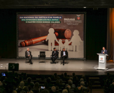 A Secretaria de Estado da Justiça, Família e Trabalho comemora o Dia Nacional da Justiça e da Família nesta sexta-feira (06), em Curitiba, com uma palestra do vice-presidente da República, Hamilton Mourão.  06/12/2019  -  Foto: Geraldo Bubniak/AEN