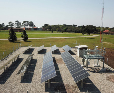 A Copel e Universidade Tecnológica Federal do Paraná – UTFPR inauguraram nesta segunda-feira (09) a rede de Estações de Pesquisa em Energia Solar, projeto que promete transformar o Estado em uma referência nesta área. Foto: Copel