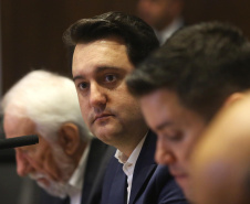 Governador Carlos Massa Ratinho Junior em reunião com os secretários. Curitiba,10/12/2019 Foto:Jaelson Lucas / AEN