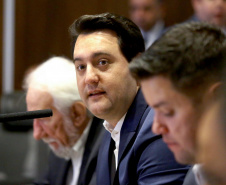 Governador Carlos Massa Ratinho Junior em reunião com os secretários. Curitiba,10/12/2019 Foto:Jaelson Lucas / AEN