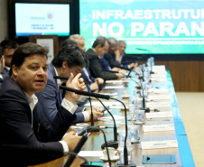 Governador Carlos Massa Ratinho Junior em reunião com os secretários. Curitiba,10/12/2019 Foto:Jaelson Lucas / AEN