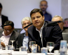 Governador Carlos Massa Ratinho Junior em reunião com os secretários. Curitiba,10/12/2019 Foto:Jaelson Lucas / AEN