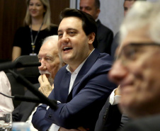 Governador Carlos Massa Ratinho Junior em reunião com os secretários. Curitiba,10/12/2019 Foto:Jaelson Lucas / AEN