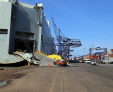 Porto de Paranaguá. Foto: Gilson Abreu/AEN
