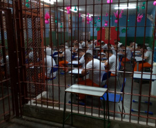 As provas do Exame Nacional do Ensino Médio Para Privados de Liberdade (Enem-PPL) foram aplicadas nesta terça e quarta-feira (11 e 12), em 28 unidades prisionais de todas as regiões do Estado. Foto: Depen