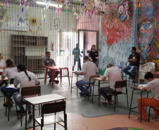 As provas do Exame Nacional do Ensino Médio Para Privados de Liberdade (Enem-PPL) foram aplicadas nesta terça e quarta-feira (11 e 12), em 28 unidades prisionais de todas as regiões do Estado. Foto: Depen