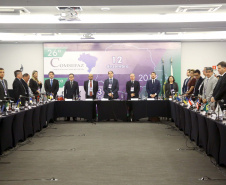 O secretário especial da Fazenda, Waldery Rodrigues Junior, presidente do Conselho Nacional de Política Fazendária (Confaz), afirmou nesta sexta-feira (13), durante reunião da entidade, em Curitiba, que a proposta de reforma tributária a ser apresentada pelo governo ao Congresso vai contribuir para pacificar a questão da guerra fiscal entre os Estados. Foto:Jaelson Lucas / AEN