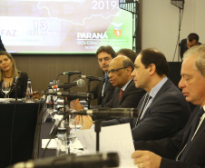 O secretário especial da Fazenda, Waldery Rodrigues Junior, presidente do Conselho Nacional de Política Fazendária (Confaz), afirmou nesta sexta-feira (13), durante reunião da entidade, em Curitiba, que a proposta de reforma tributária a ser apresentada pelo governo ao Congresso vai contribuir para pacificar a questão da guerra fiscal entre os Estados. Foto:Jaelson Lucas / AEN