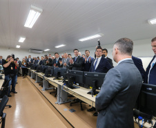 O Governador Carlos Massa Ratinho Junior e o ministro da Justiça e Segurança Pública, Sergio Moro, inauguram nesta segunda-feira (16),  em Foz do Iguaçu, o Centro Integrado de Operações de Fronteira. O CIOF reforçará as ações estratégicas estaduais de combate ao tráfico e ao crime organizado. A estrutura passa a integrar o Parque Tecnológico Itaipu, na Itaipu Binacional.Foz do Iguaçu, 16/12/2019 -  Foto: Geraldo Bubniak/AEN