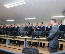 O Governador Carlos Massa Ratinho Junior e o ministro da Justiça e Segurança Pública, Sergio Moro, inauguram nesta segunda-feira (16),  em Foz do Iguaçu, o Centro Integrado de Operações de Fronteira. O CIOF reforçará as ações estratégicas estaduais de combate ao tráfico e ao crime organizado. A estrutura passa a integrar o Parque Tecnológico Itaipu, na Itaipu Binacional.Foz do Iguaçu, 16/12/2019 -  Foto: Geraldo Bubniak/AEN