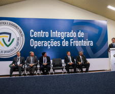 O Governador Carlos Massa Ratinho Junior e o ministro da Justiça e Segurança Pública, Sergio Moro, inauguram nesta segunda-feira (16),  em Foz do Iguaçu, o Centro Integrado de Operações de Fronteira. O CIOF reforçará as ações estratégicas estaduais de combate ao tráfico e ao crime organizado. A estrutura passa a integrar o Parque Tecnológico Itaipu, na Itaipu Binacional.Foz do Iguaçu, 16/12/2019 -  Foto: Geraldo Bubniak/AEN