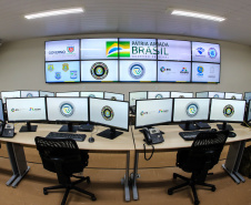 O Centro Integrado de Operações de Fronteira, em Foz do Iguaçu.  O CIOF reforçará as ações estratégicas estaduais de combate ao tráfico e ao crime organizado. A estrutura passa a integrar o Parque Tecnológico Itaipu, na Itaipu Binacional.Foz do Iguaçu, 16/12/2019 -  Foto: Geraldo Bubniak/AEN