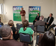 Os prêmios do programa Nota Paraná foram entregues nesta segunda-feira (16) em evento no Hospital Pequeno Príncipe, o maior hospital pediátrico do Brasil e referência no atendimento infantil e de adolescentes em todo o País. A instituição foi homenageada por estar completando 100 anos e ser uma das que mais se beneficiam do programa: já recebeu R$ 2,7 milhões desde que o Nota Paraná foi criado, em 2015.Foto: Ari Dias/AEN