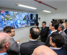 O Governador Carlos Massa Ratinho Junior e o ministro da Justiça e Segurança Pública, Sergio Moro, inauguram nesta segunda-feira (16),  em Foz do Iguaçu, as operações do Fronteira Tech  na Ponte Internacional da Amizade, que liga Foz do Iguaçu/PR à Ciudad del Este/PY. A iniciativa promover o uso de tecnologias digitais com foco na segurança pública. Foz do Iguaçu, 16/12/2019 -  Foto: Geraldo Bubniak/AEN
