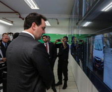 O Governador Carlos Massa Ratinho Junior e o ministro da Justiça e Segurança Pública, Sergio Moro, inauguram nesta segunda-feira (16),  em Foz do Iguaçu, as operações do Fronteira Tech  na Ponte Internacional da Amizade, que liga Foz do Iguaçu/PR à Ciudad del Este/PY. A iniciativa promover o uso de tecnologias digitais com foco na segurança pública. Foz do Iguaçu, 16/12/2019 -  Foto: Geraldo Bubniak/AEN