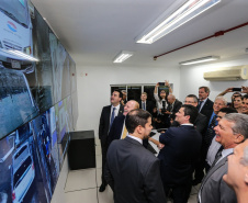 O Governador Carlos Massa Ratinho Junior e o ministro da Justiça e Segurança Pública, Sergio Moro, inauguram nesta segunda-feira (16),  em Foz do Iguaçu, as operações do Fronteira Tech  na Ponte Internacional da Amizade, que liga Foz do Iguaçu/PR à Ciudad del Este/PY. A iniciativa promover o uso de tecnologias digitais com foco na segurança pública. Foz do Iguaçu, 16/12/2019 -  Foto: Geraldo Bubniak/AEN