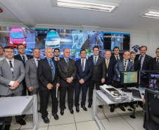 O Governador Carlos Massa Ratinho Junior e o ministro da Justiça e Segurança Pública, Sergio Moro, inauguram nesta segunda-feira (16),  em Foz do Iguaçu, as operações do Fronteira Tech  na Ponte Internacional da Amizade, que liga Foz do Iguaçu/PR à Ciudad del Este/PY. A iniciativa promover o uso de tecnologias digitais com foco na segurança pública. Foz do Iguaçu, 16/12/2019 -  Foto: Geraldo Bubniak/AEN