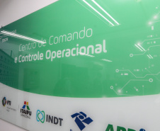 O Governador Carlos Massa Ratinho Junior e o ministro da Justiça e Segurança Pública, Sergio Moro, inauguram nesta segunda-feira (16),  em Foz do Iguaçu, as operações do Fronteira Tech  na Ponte Internacional da Amizade, que liga Foz do Iguaçu/PR à Ciudad del Este/PY. A iniciativa promover o uso de tecnologias digitais com foco na segurança pública. Foz do Iguaçu, 16/12/2019 -  Foto: Geraldo Bubniak/AEN