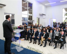 O Governador Carlos Massa Ratinho Junior e o ministro da Justiça e Segurança Pública, Sergio Moro, inauguram nesta segunda-feira (16),  em Foz do Iguaçu, as operações do Fronteira Tech  na Ponte Internacional da Amizade, que liga Foz do Iguaçu/PR à Ciudad del Este/PY. A iniciativa promover o uso de tecnologias digitais com foco na segurança pública. Foz do Iguaçu, 16/12/2019 -  Foto: Geraldo Bubniak/AEN