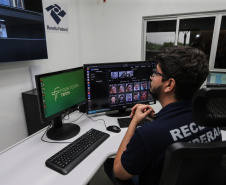 O Governador Carlos Massa Ratinho Junior e o ministro da Justiça e Segurança Pública, Sergio Moro, inauguram nesta segunda-feira (16),  em Foz do Iguaçu, as operações do Fronteira Tech  na Ponte Internacional da Amizade, que liga Foz do Iguaçu/PR à Ciudad del Este/PY. A iniciativa promover o uso de tecnologias digitais com foco na segurança pública. Foz do Iguaçu, 16/12/2019 -  Foto: Geraldo Bubniak/AEN