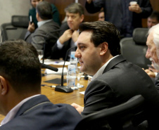 Governador Carlos Massa Ratinho Junior em reunião com os secretários. Curitiba,17/12/2019 Foto:Jaelson Lucas / AEN