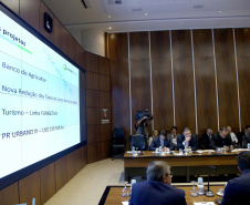 Governador Carlos Massa Ratinho Junior em reunião com os secretários. Curitiba,17/12/2019 Foto:Jaelson Lucas / AEN
