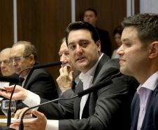 Governador Carlos Massa Ratinho Junior em reunião com os secretários. Curitiba,17/12/2019 Foto:Jaelson Lucas / AEN