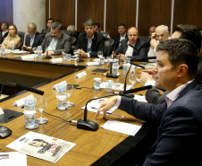 Governador Carlos Massa Ratinho Junior em reunião com os secretários. Curitiba,17/12/2019 Foto:Jaelson Lucas / AEN