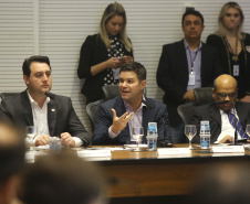 Governador Carlos Massa Ratinho Junior em reunião com os secretários. Curitiba,17/12/2019 Foto:Jaelson Lucas / AEN