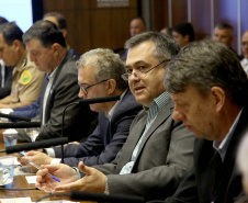 Governador Carlos Massa Ratinho Junior em reunião com os secretários. Curitiba,17/12/2019 Foto:Jaelson Lucas / AEN