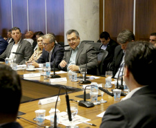 Governador Carlos Massa Ratinho Junior em reunião com os secretários. Curitiba,17/12/2019 Foto:Jaelson Lucas / AEN