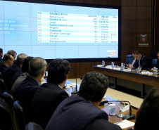 Governador Carlos Massa Ratinho Junior em reunião com os secretários. Curitiba,17/12/2019 Foto:Jaelson Lucas / AEN