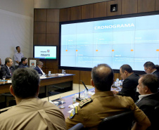 Governador Carlos Massa Ratinho Junior em reunião com os secretários. Curitiba,17/12/2019 Foto:Jaelson Lucas / AEN
