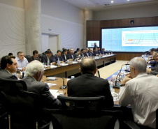 Governador Carlos Massa Ratinho Junior em reunião com os secretários. Curitiba,17/12/2019 Foto:Jaelson Lucas / AEN