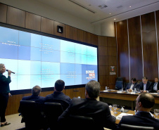 Governador Carlos Massa Ratinho Junior em reunião com os secretários. Curitiba,17/12/2019 Foto:Jaelson Lucas / AEN
